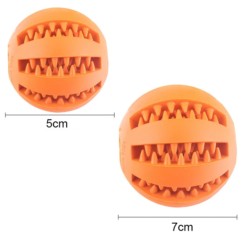 PlayBite Ball: Natural Rubber Treat & Dental Toy for Pets