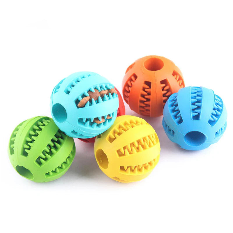 PlayBite Ball: Natural Rubber Treat & Dental Toy for Pets