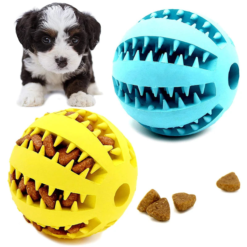 PlayBite Ball: Natural Rubber Treat & Dental Toy for Pets