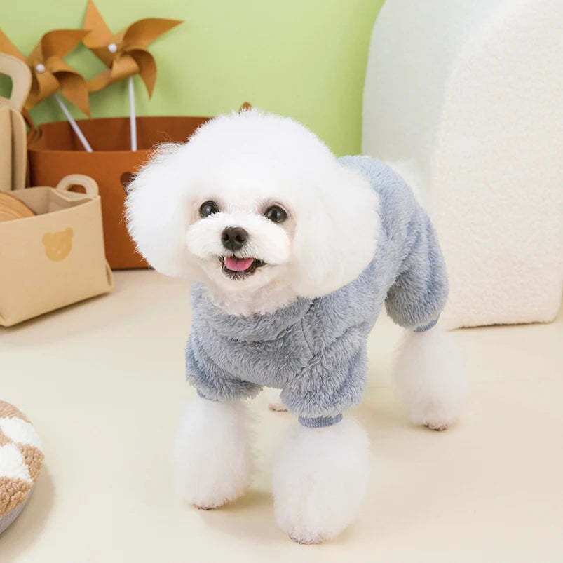 CozyTails Fleece Jumpsuit: Warm Pet Overalls