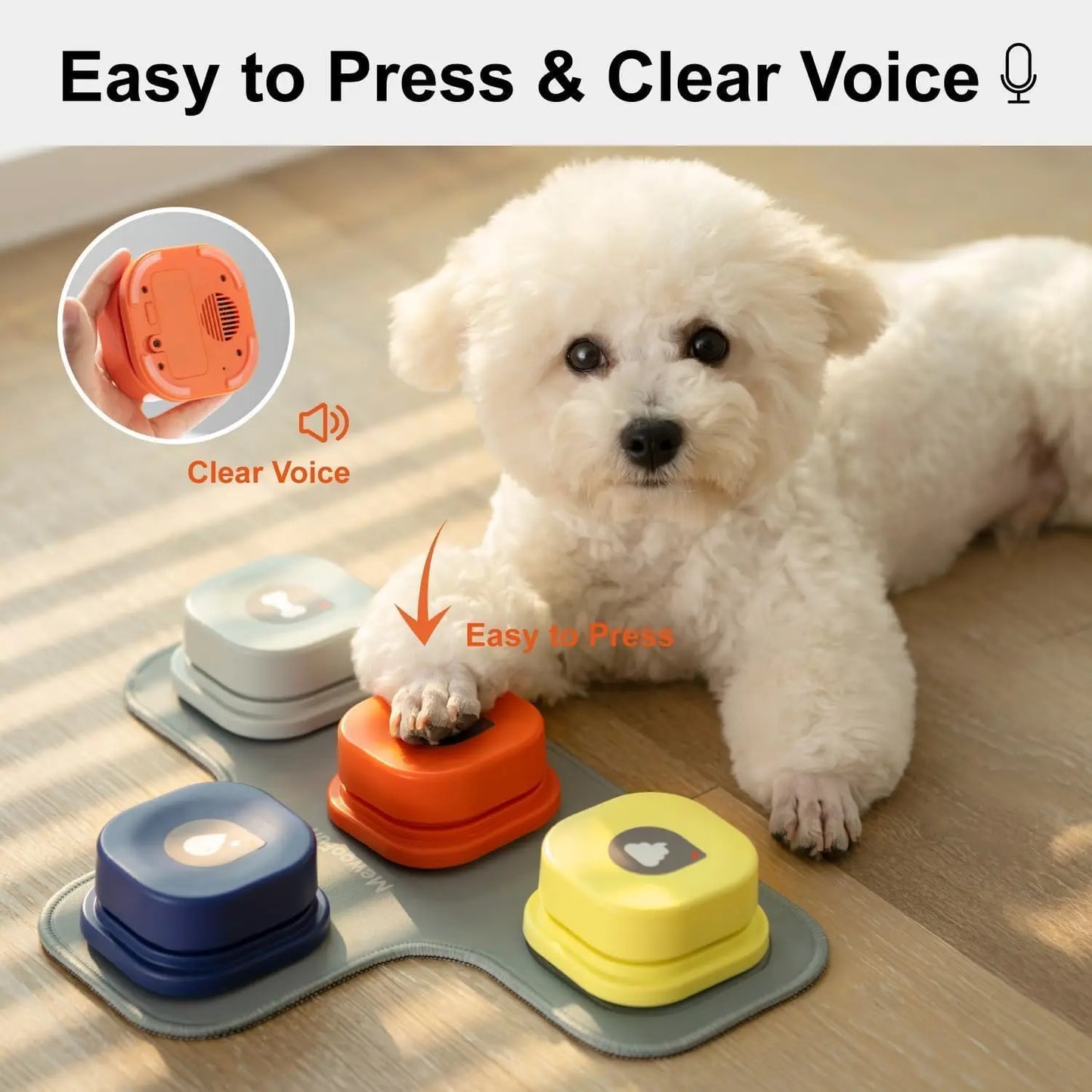 TalkTails: Interactive Voice Training Button for Pets