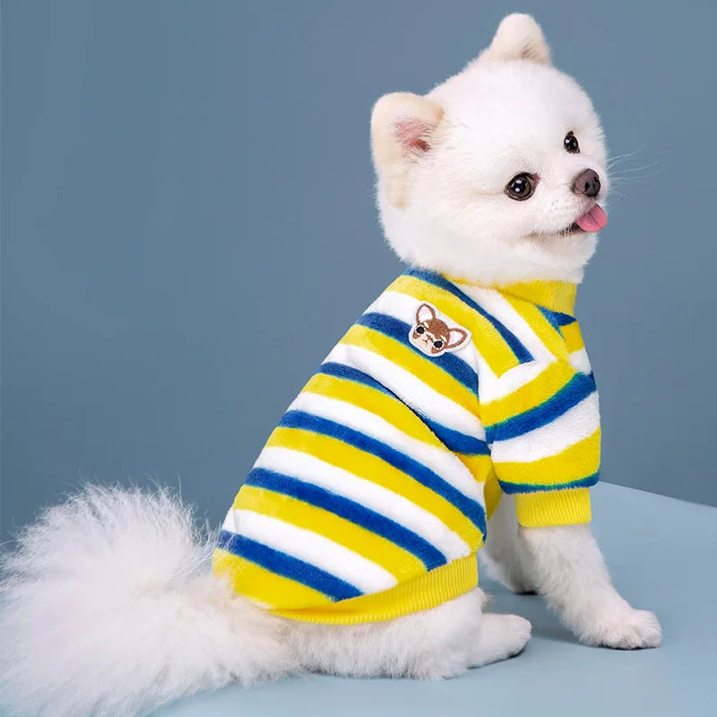 RainbowCozy Fleece: Vibrant & Warm Pet Vest