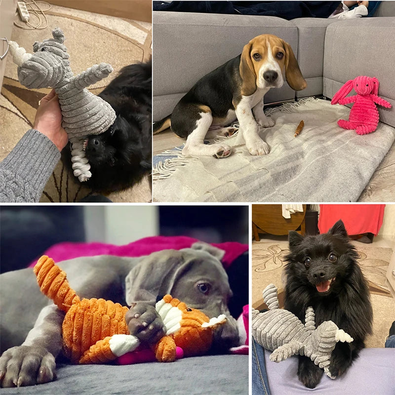 SqueakyBuddy Donkey: Fun Plush Toy for Small Dogs
