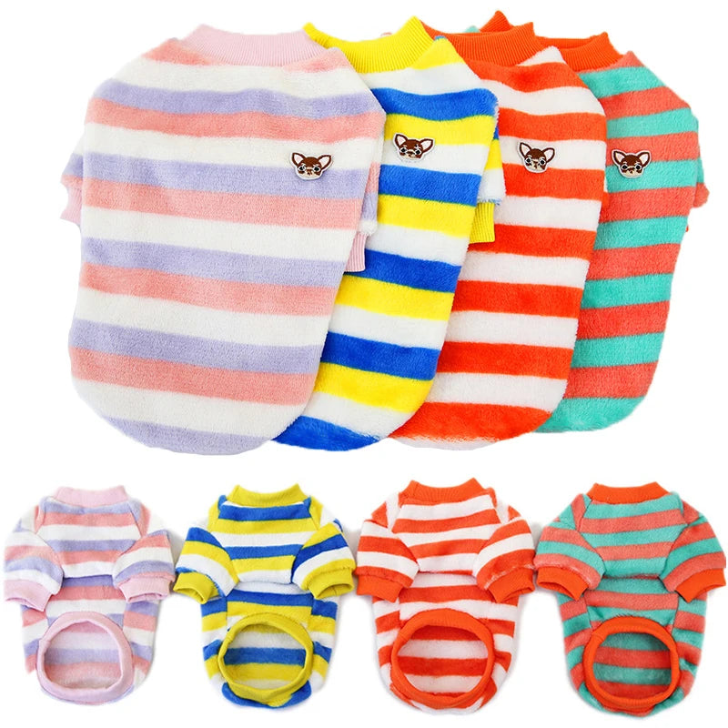 RainbowCozy Fleece: Vibrant & Warm Pet Vest