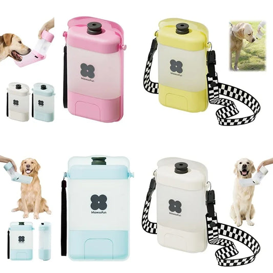 Botella portátil PawSip: hidratación plegable y a prueba de fugas para mascotas