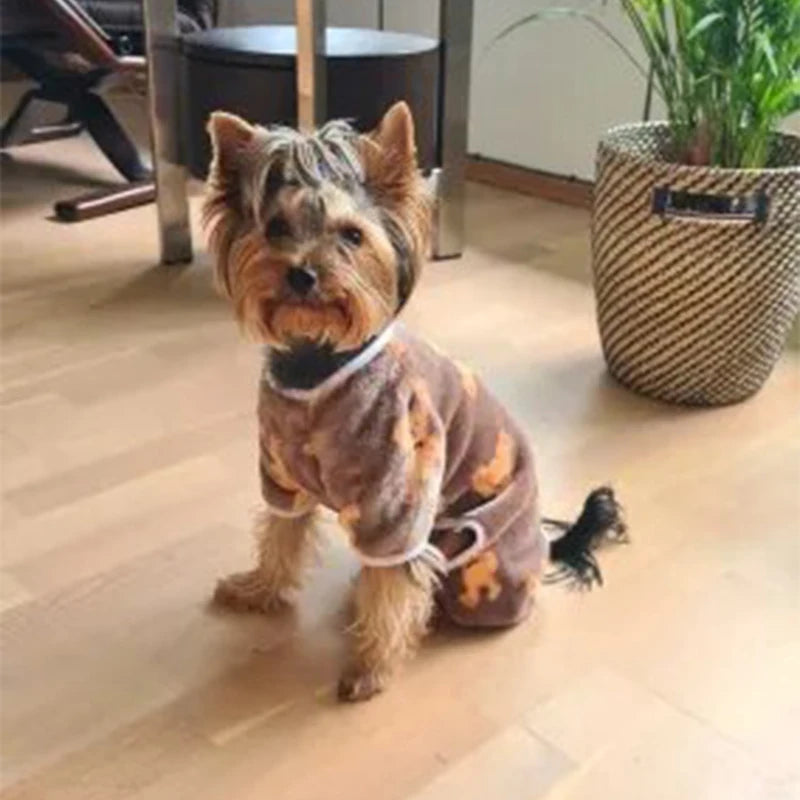SnugglePaws Fleece Pajamas: Cozy Jumpsuit for Pets