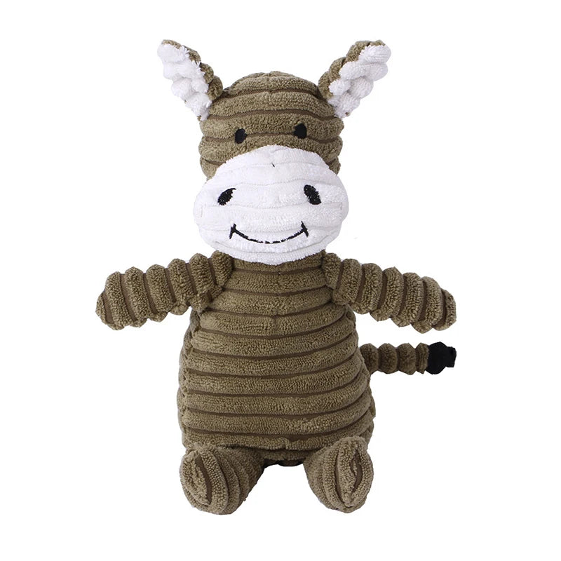 SqueakyBuddy Donkey: Fun Plush Toy for Small Dogs