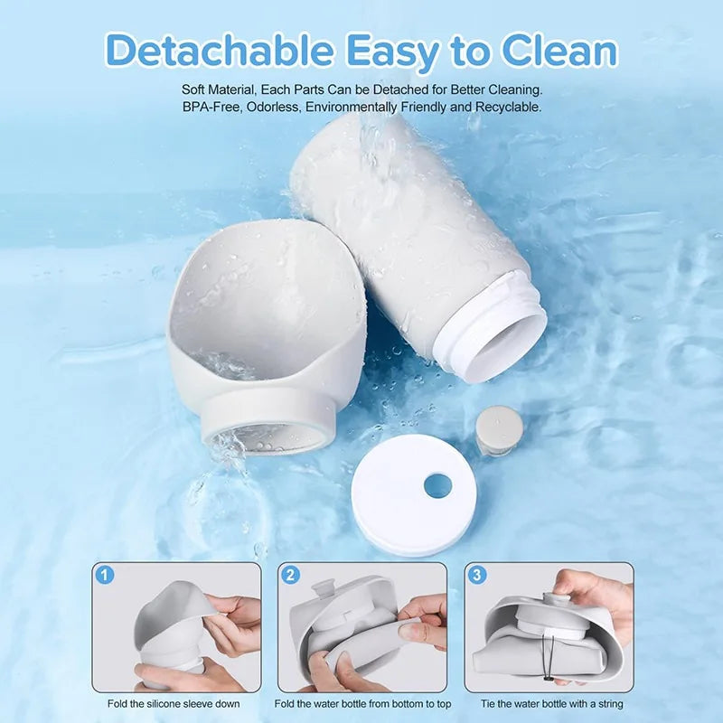 HydraPaws Portable Bottle: Folding Pet Water Dispenser
