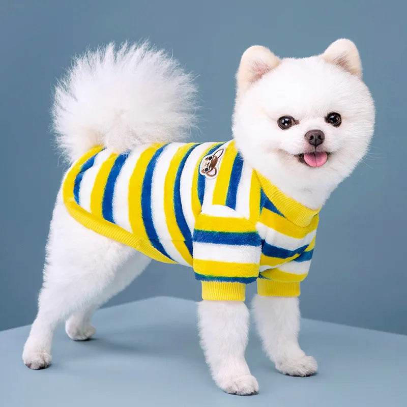 RainbowCozy Fleece: Vibrant & Warm Pet Vest