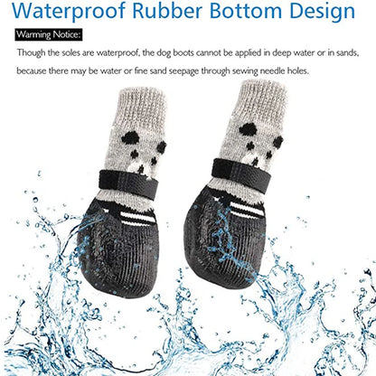 PawGuard Winter Boots: Cozy & Waterproof Anti-Slip Dog Socks