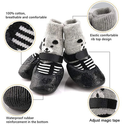 PawGuard Winter Boots: Cozy & Waterproof Anti-Slip Dog Socks