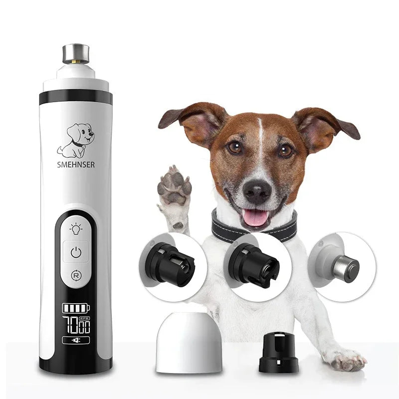 PawGlow Pro: LED Electric Nail Grinder for Pets