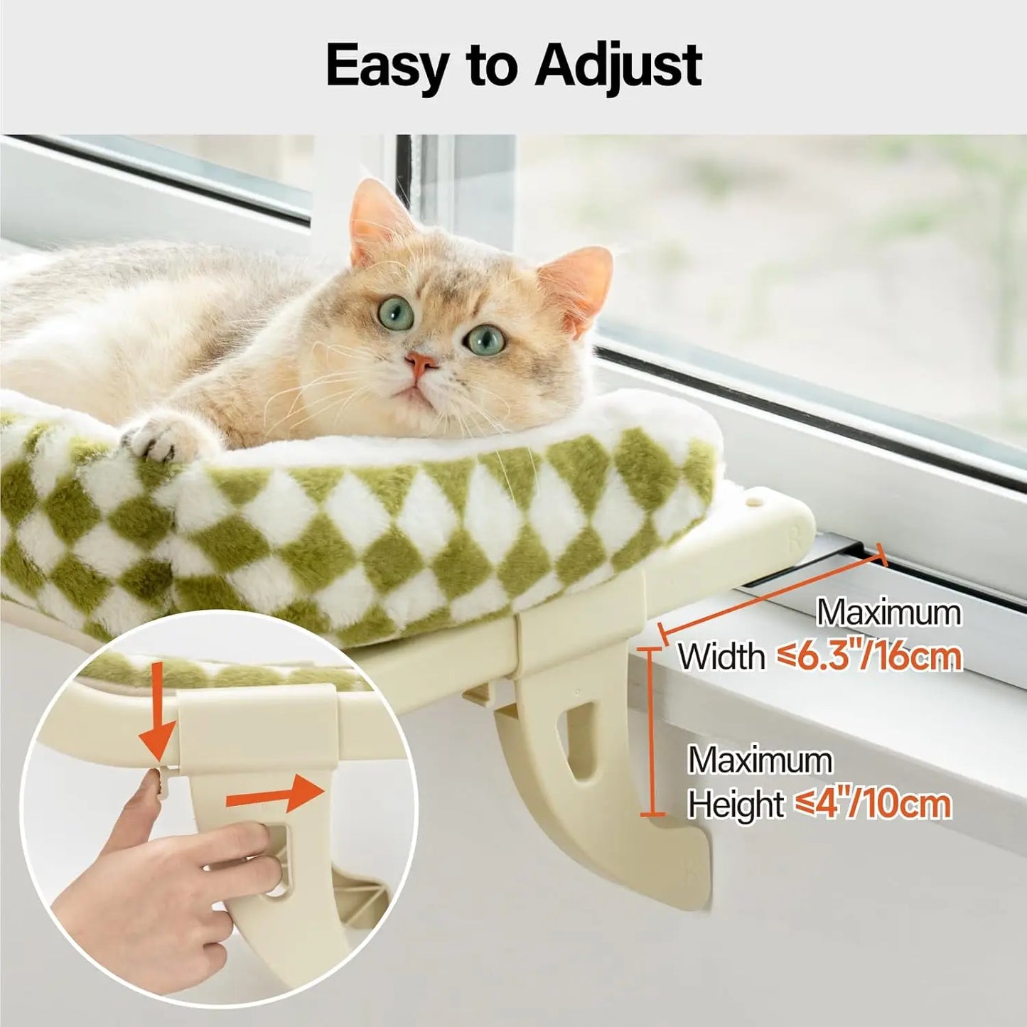 SunnyPerch: Adjustable Cat Window Hammock