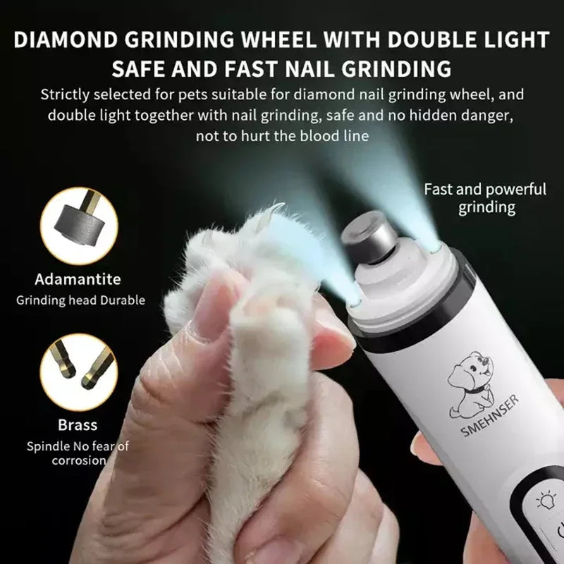 PawGlow Pro: LED Electric Nail Grinder for Pets