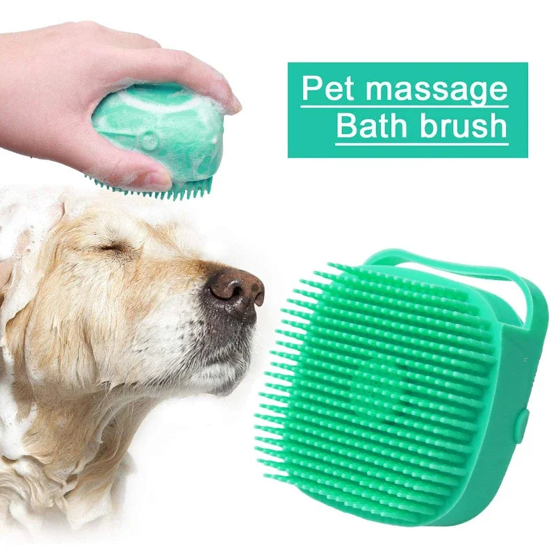 FurEase Scrub Brush: Gentle Pet Bath & Massage Tool