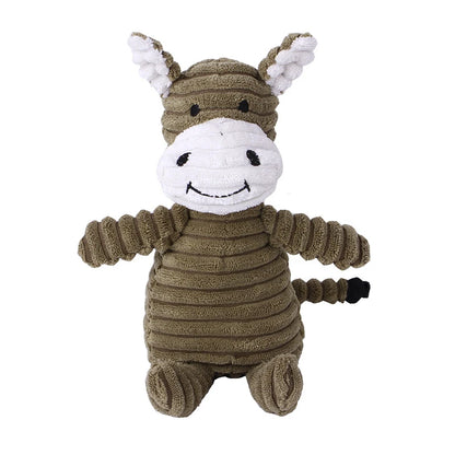 Burro SqueakyBuddy: Brinquedo de pelúcia divertido para cães pequenos