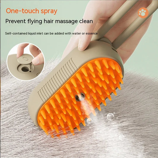 SprayEase Pet Comb: Electric Grooming & Massage Brush